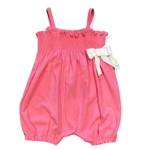 Petit Bateau Infant Girls Romper Pink NWT